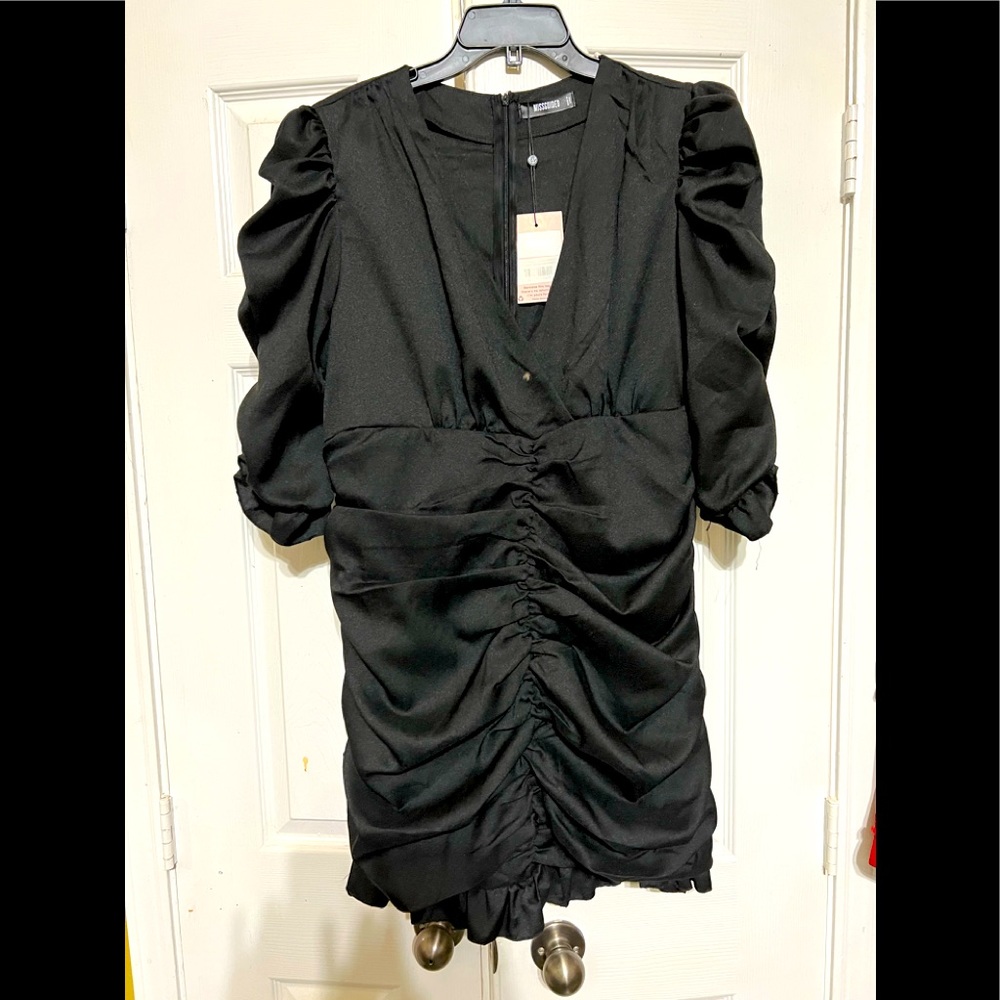 Ruched Dress Black